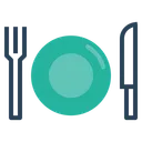 Free Dish Plate Fork Icon