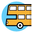 Free Double Decker Bus Transportation Icon