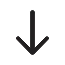 Free Down Arrow  Icon