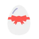 Free Egg Ribbon Decorate Icon