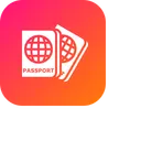 Free Equipaje Pasaporte Viajes Icono