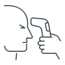 Free Temperatura Corporal Comprobar Escanear Icono