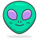 Free Extraterrestre Cara Smiley Icono