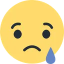 Free Facebook Sad Emoji Social Media Icône