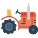 Free Farming Tractor Vehicle Icon