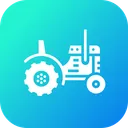 Free Farming Tractor Vehicle Icon