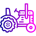 Free Farming Tractor Vehicle Icon