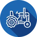 Free Farming Tractor Vehicle Icon