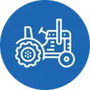 Free Farming Tractor Vehicle Icon