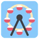 Free Ferris Wheel Amusement Icon