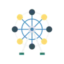 Free Ferris Wheel Carnival Icon