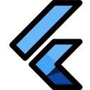 Free Flutter Technology Logo Social Media Logo アイコン