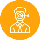 Free Focus Target Employee Icon