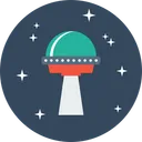 Free Galaxy Spaceship Universe Icon