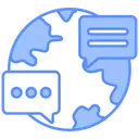 Free Global Chat Global Communication Communication Icon