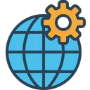 Free Globe Globel Setting Icon