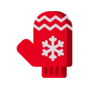 Free Gloves Christmas Cold Icon