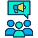 Free Meeting Training Marketing Discussion Icon