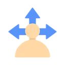 Free Guidance Arrow Left Icon