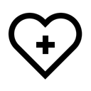 Free Heart Plus Heart Rate Cardiogram Symbol