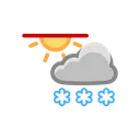 Free Heavy Snow Sun Icon