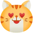 Free Herzaugen Emoticon Katze Symbol