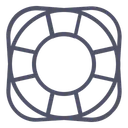 Free Hilfe Unterstutzung Rettungsring Symbol