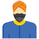 Free Hombre Indio Indio Sikh Icono