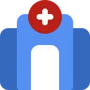 Free Rescue Hospitalization Building Icon