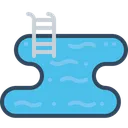 Free Hotel Restaurant Swimming Icon