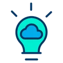 Free Idea Cloud  Icon