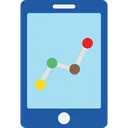 Free Infographic Mobile Mobile Graph Icon