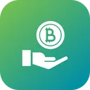 Free Donation Investment Bitcoin Icon