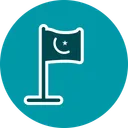 Free Islamic Flag Map Icon