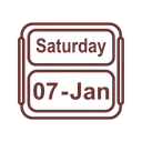 Free January Calendar Jan Icon