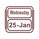 Free January Calendar Jan Icon