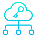 Free Key Cloud  Icon