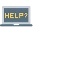 Free Laptop Device Help Icon