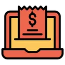 Free Laptop Invoice Bill Icon