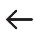 Free Left Arrow  Icon