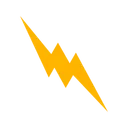 Free Lightning Button Energy Icon