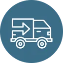 Free LKW Versand Logistik Symbol