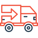 Free LKW Versand Logistik Symbol