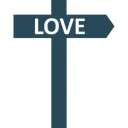 Free Love Direction Signpost Arrows Icon