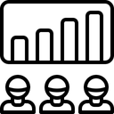 Free Mitarbeiterfortschritt  Symbol