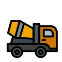 Free Mixer Truck  Icon