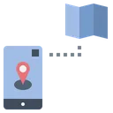 Free Geomagnetic Sensor Map Location Navigate アイコン