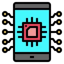 Free Mobile Chip Processor Icon