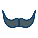 Free 꼬인 콧수염 패션 그루밍 아이콘