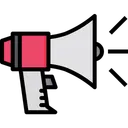 Free Movie Promotion Megaphone Bullhorn Icon